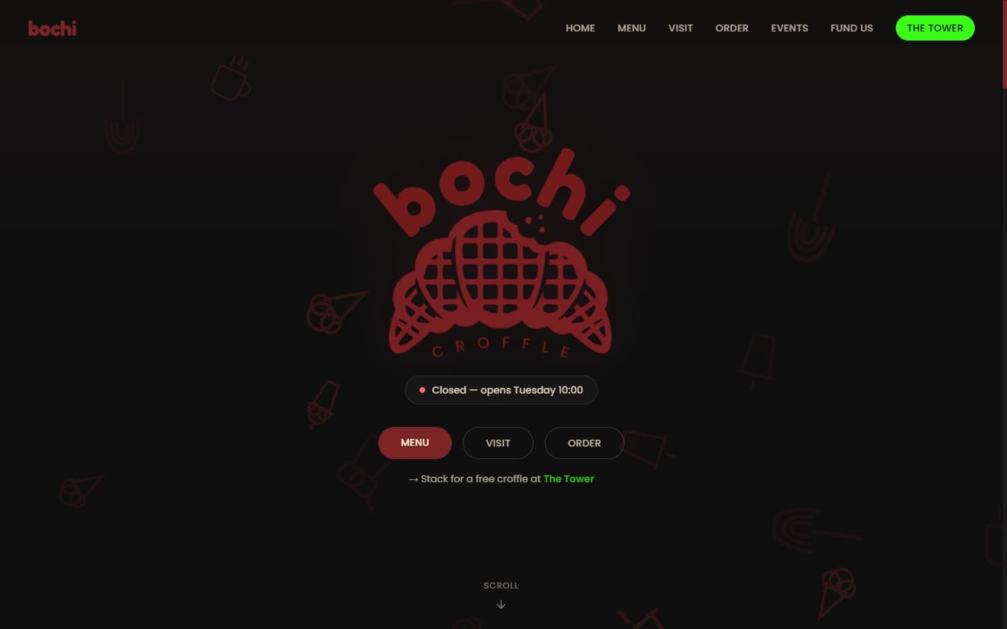 Bochi Croffle live site